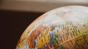 Close Up World Map Globe Wallpaper