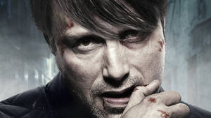 Closeup Mads Mikkelsen As Hannibal Wallpaper