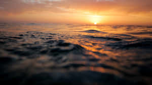 Closeup Sunset Ocean 4k Ipad Wallpaper