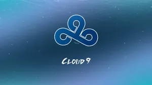 Cloud 9 Logo On A Blue Background Wallpaper