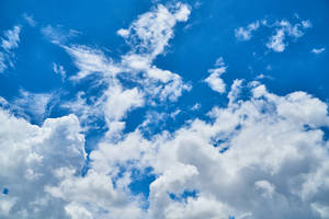 Cloud Blue White Background Wallpaper