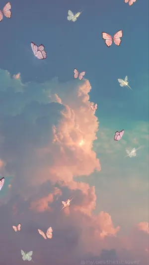 Cloud Butterflies Tiktok Pfp Ideas Wallpaper