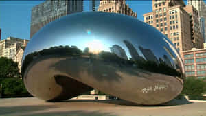 Cloud Gate Aka The Bean In Chicago Wallpaper
