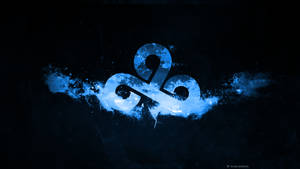 Cloud9 Hazy Blue Logo Wallpaper