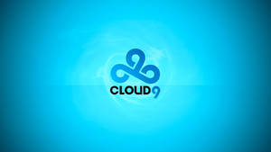 Cloud9 Vibrant Blue Colored Logo Wallpaper