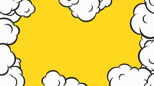 Clouds Bubble Pop Art Wallpaper