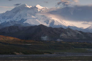 Cloudy Denali Wallpaper