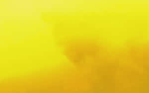 Cloudy Paint In Yellow Aesthetic Desktop Wallpaper