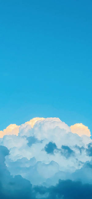 Cloudy Sky Light Blue Aesthetic Iphone Wallpaper