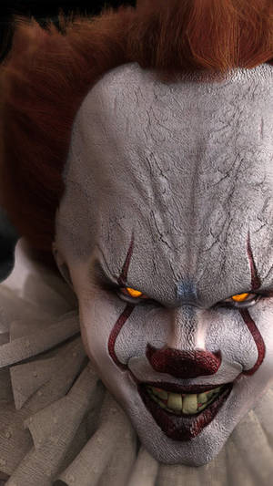 Clown Face Of Pennywise Wallpaper