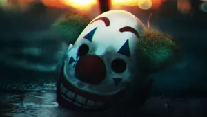 Clown Rain Smile Wallpaper