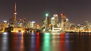 Cn Tower And Bright City Lights Wallpaper