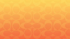 Coach Logo On Orange Fade Wallpaper
