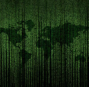 Code In World Map Wallpaper