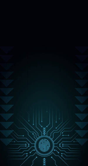 Coded Fingerprint Phone Wallpaper