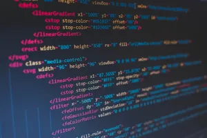 Coding On A Colorful Blur Wallpaper