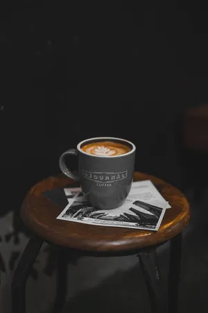 Coffee Shop Latte Wallpaper