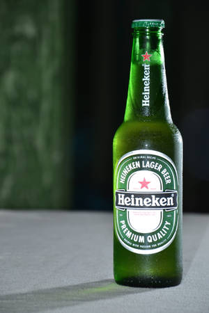 Cold Heineken Lager Beer Bottle Wallpaper