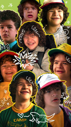 Collage Of Dustin Stranger Things Wallpaper