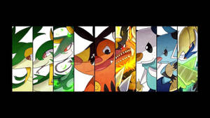 Collage Photo With Oshawott Wallpaper