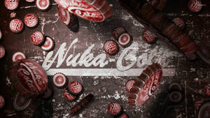 Collect Nuka-cola Caps From The World Of Fallout Wallpaper