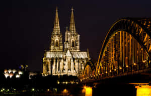Cologne Cathedral Dark Toned Wallpaper