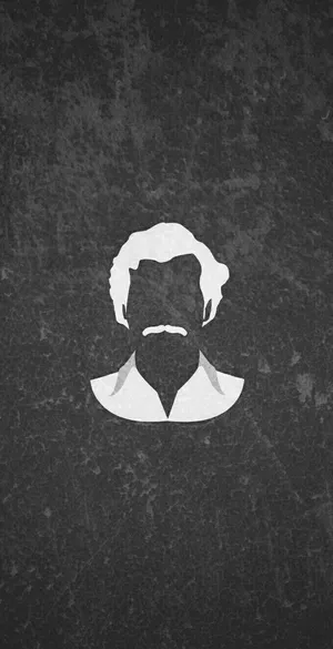 Colombian Drug Lord Pablo Escobar In Minimalist Art Wallpaper