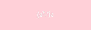 Color Blush With White Emoticon Twitter Header Wallpaper
