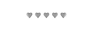 Color White With Gray Hearts Twitter Header Wallpaper
