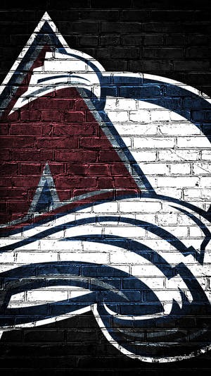 Colorado Avalanche On Brick Walls Wallpaper