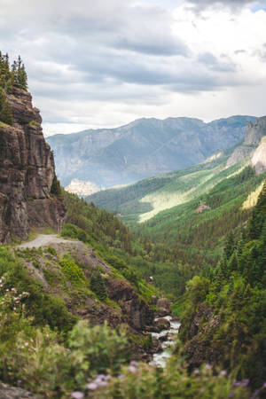 Colorado Mountain And Stream Wallpaper