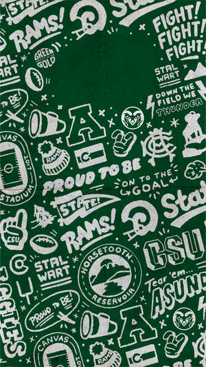 Colorado State University Doodle Poster Wallpaper