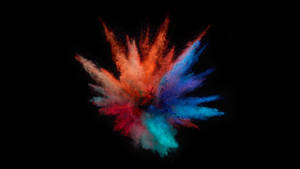 Colorful Blast Dark Abstract Wallpaper