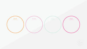 Colorful Circles Desktop Organizer Wallpaper