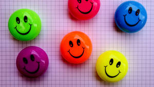 Colorful Cute Smile Decoration Wallpaper