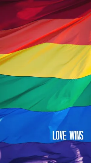 Colorful Display Of Unity - Lgbt Flag Wallpaper