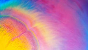 Colorful Glitter Holographic Feathers Wallpaper