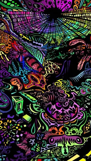 Colorful Iphone Neon Art Wallpaper