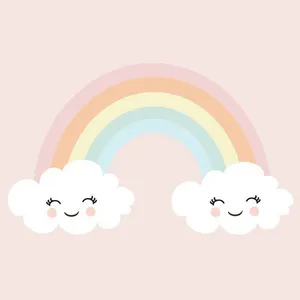 Colorful Pastel Rainbow Wallpaper