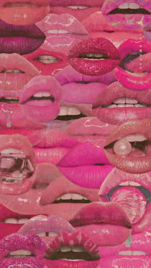 Colorful Red Collage Wallpaper Wallpaper