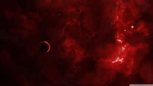 Colorful Red Space Wallpaper