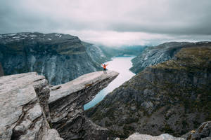 Colorful Rocky Cliffs Wallpaper