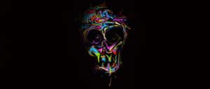 Colorful Skull Art 2560x1080 Wallpaper