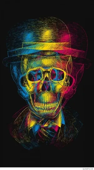 Colorful Skull Iphone Wallpaper