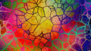 Colorful Spider Web Abstract Desktop Wallpaper