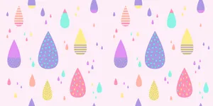 Colorful Tears Inspired Art Design Wallpaper