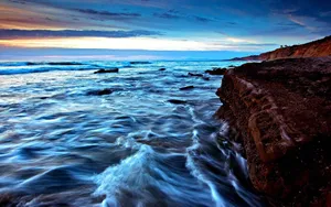 Colorful Wave Coast Wallpaper