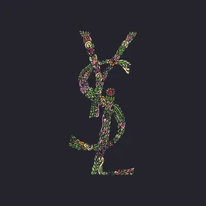 Colorful Ysl Floral Patterns Wallpaper