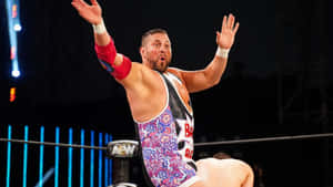 Colt Cabana A E W Wrestling Match Wallpaper