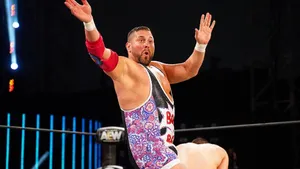 Colt Cabana A E W Wrestling Match Wallpaper